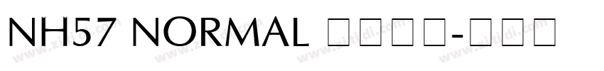 NH57 Normal 语言英文字体转换